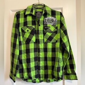 Hot Leathers EveryDry Flannel Shirt Heavy Weight 100% Cotton Sturgis